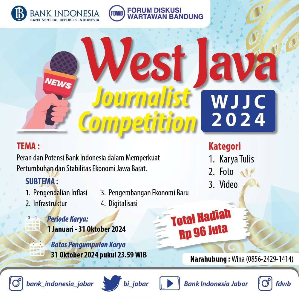 Lomba Jurnalistik BI Jabar Kembali Digelar, Catat Tema dan Waktunya