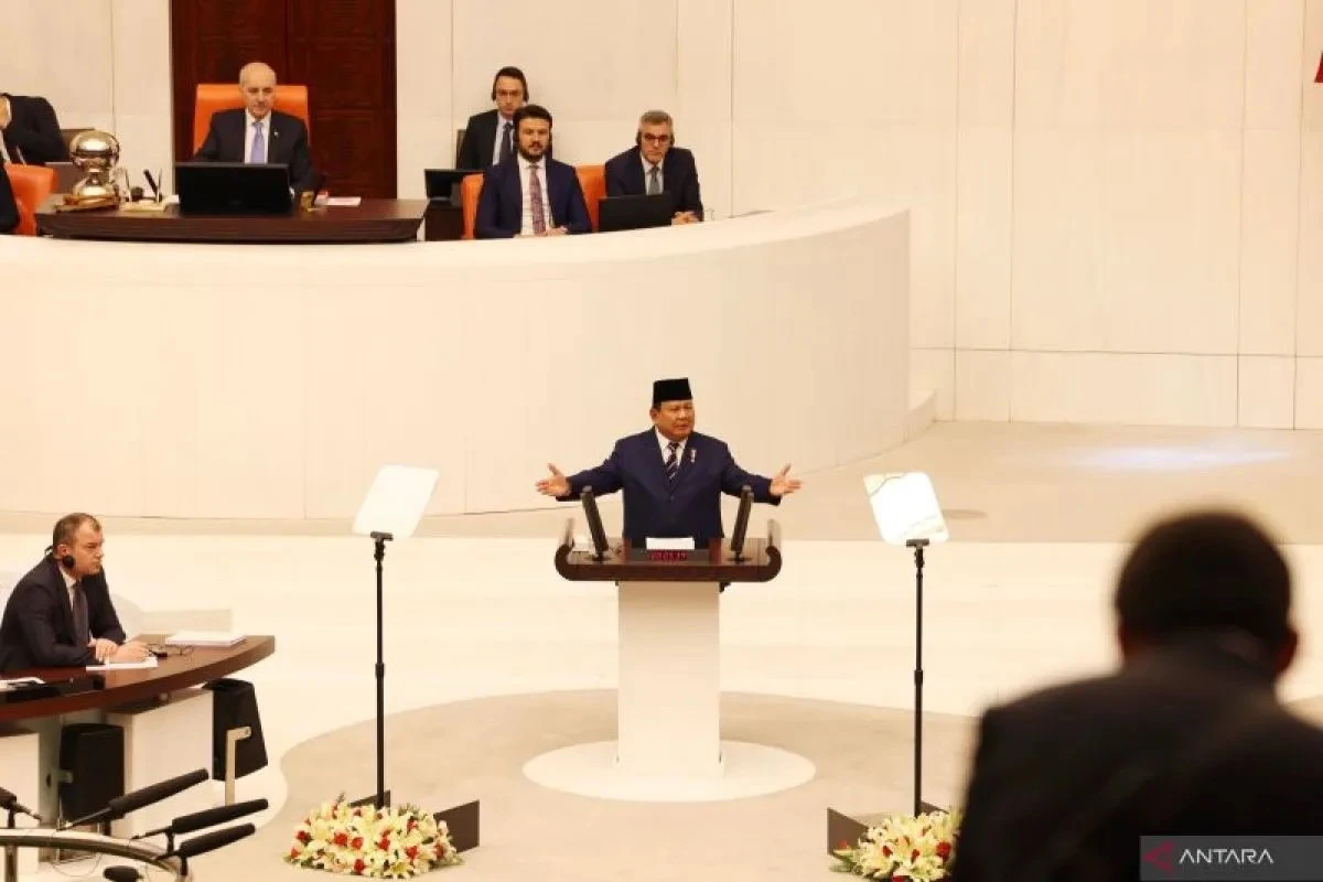 1,5 Jam Pidato di Parlemen Turki, Presiden Prabowo Dapat 17 Kali Tepuk Tangan