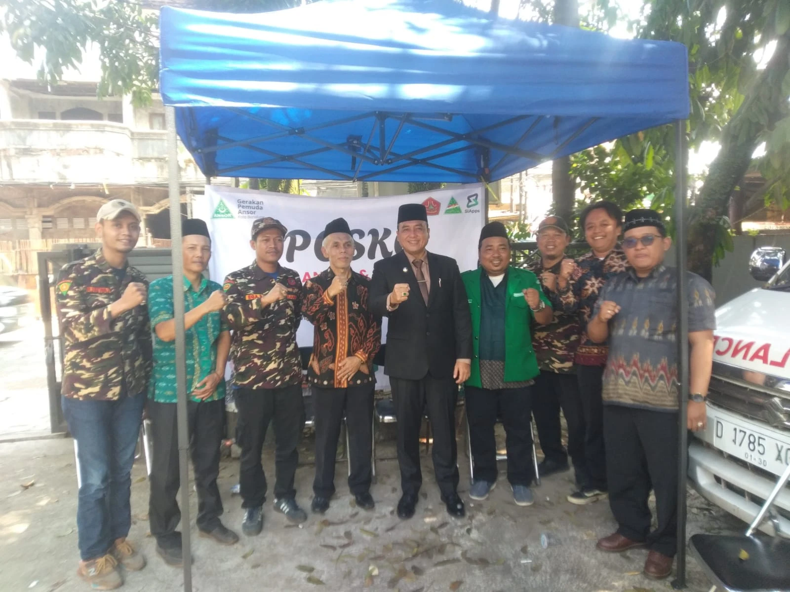 Jaga Kondusivitas, PC GP Ansor Kota Bandung Dirikan Posko Lapangan