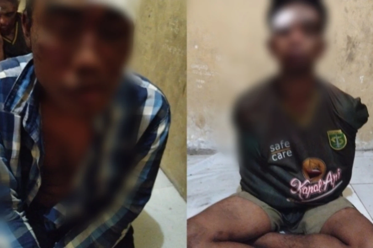 Belum Sempat Nyolong, MH dan AM Babak Belur Duluan Dihajar Massa