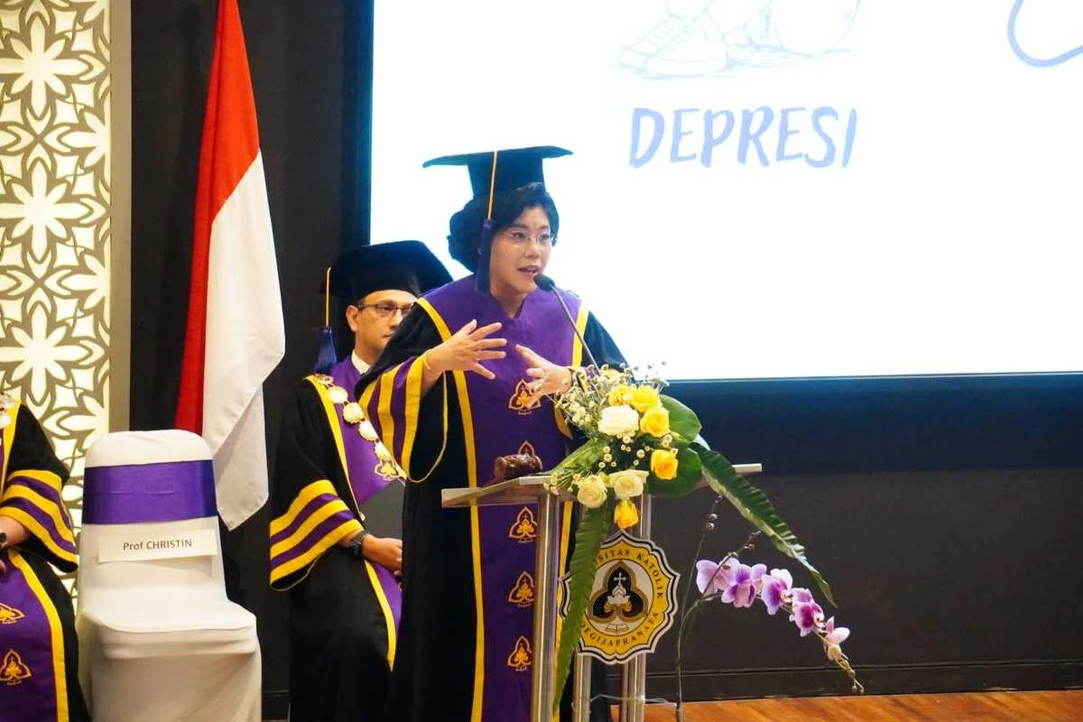 Prof Christin, Psikolog yang Bikin Aplikasi Anti-Galau Dikukuhkan jadi Guru Besar SCU