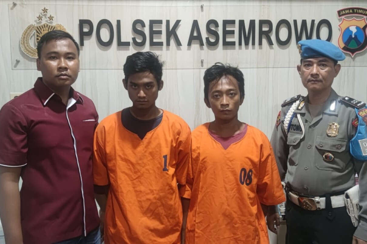 Rusak Gembok Pagar, 2 Pelaku Curanmor di Surabaya Terekam CCTV Diringkus Polisi