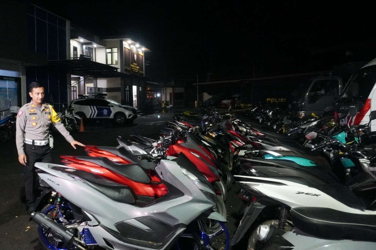 Puluhan Motor untuk Balap Liar di Bangkalan Disita Polisi, Sanksi Pidana Menanti