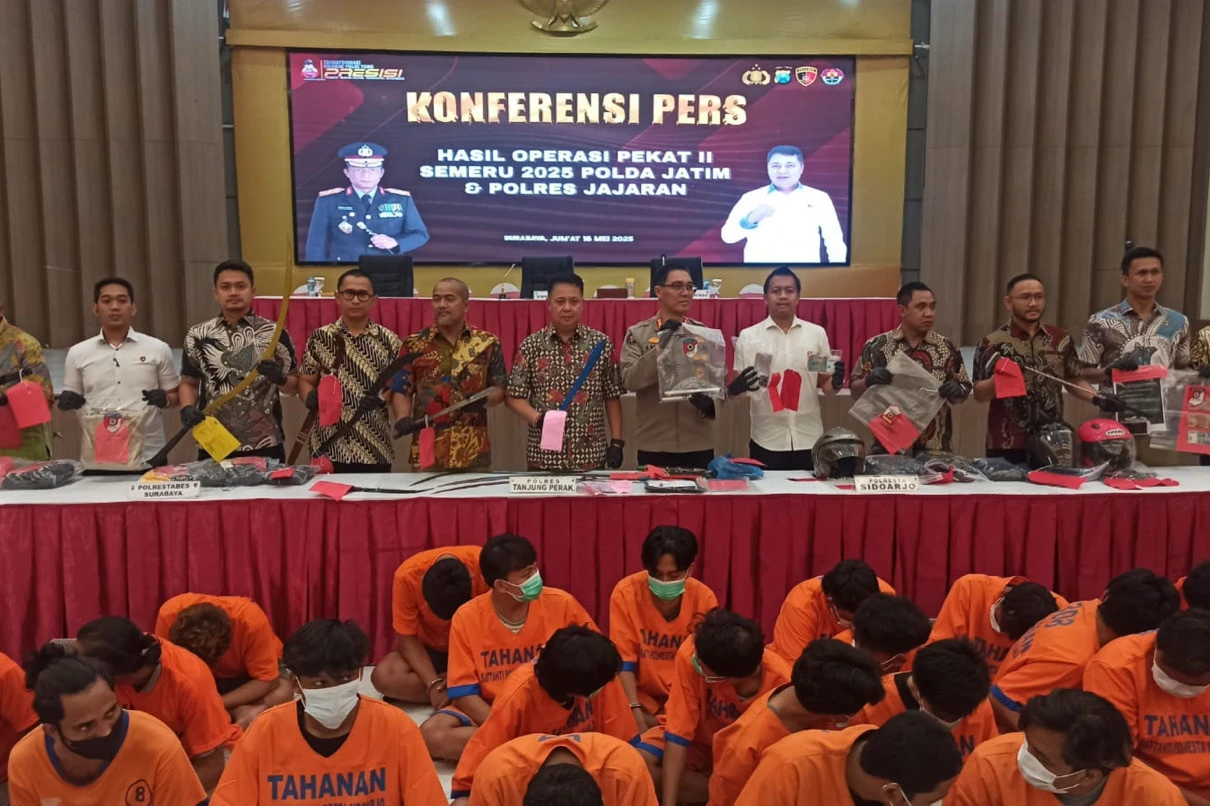 Polda Jatim Ringkus 2.307 Pelaku Premanisme Selama 2 Pekan Operasi Pekat Semeru