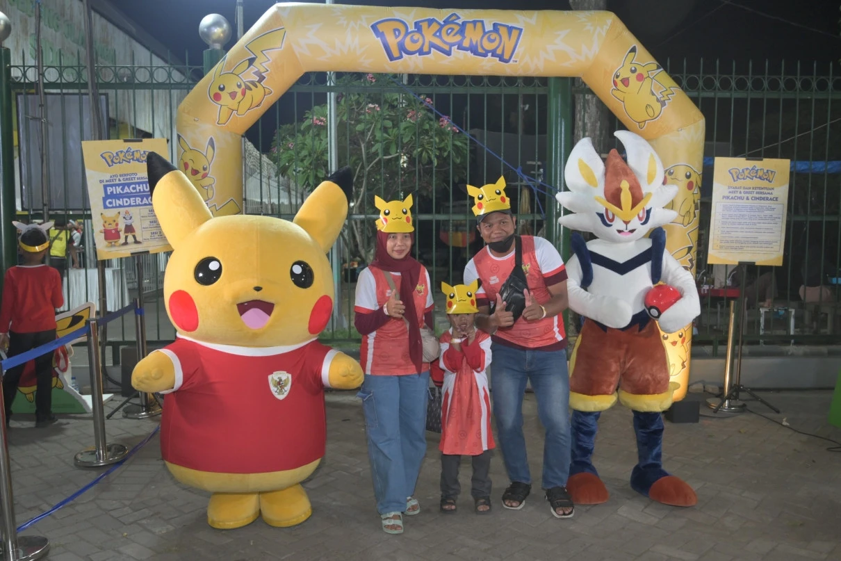 Pokemon Ramaikan Gelora Delta Sidoarjo, Ribuan Anak Antusias Bertemu Pikachu