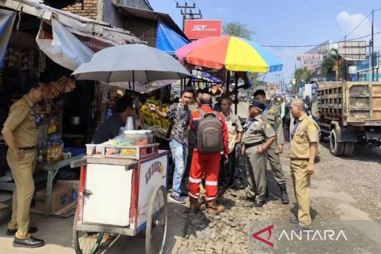 Selama 5 Bulan ke Depan Jalan Pasar Cileungsi Bogor Diberlakukan Buka Tutup