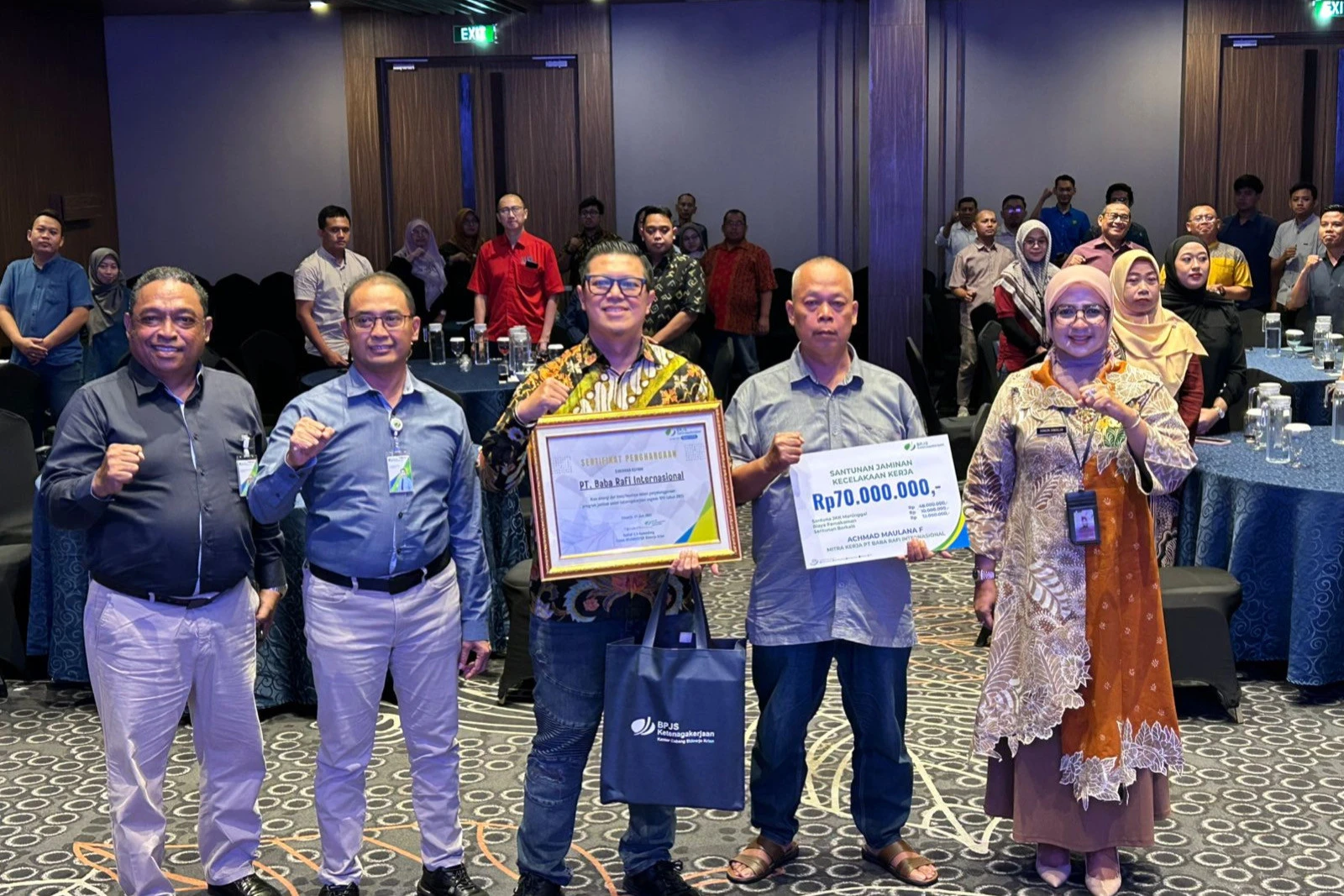 Baba Rafi Raih Apresiasi dari Disnaker Sidoarjo atas Peran Aktif Lindungi Mitra Kerja