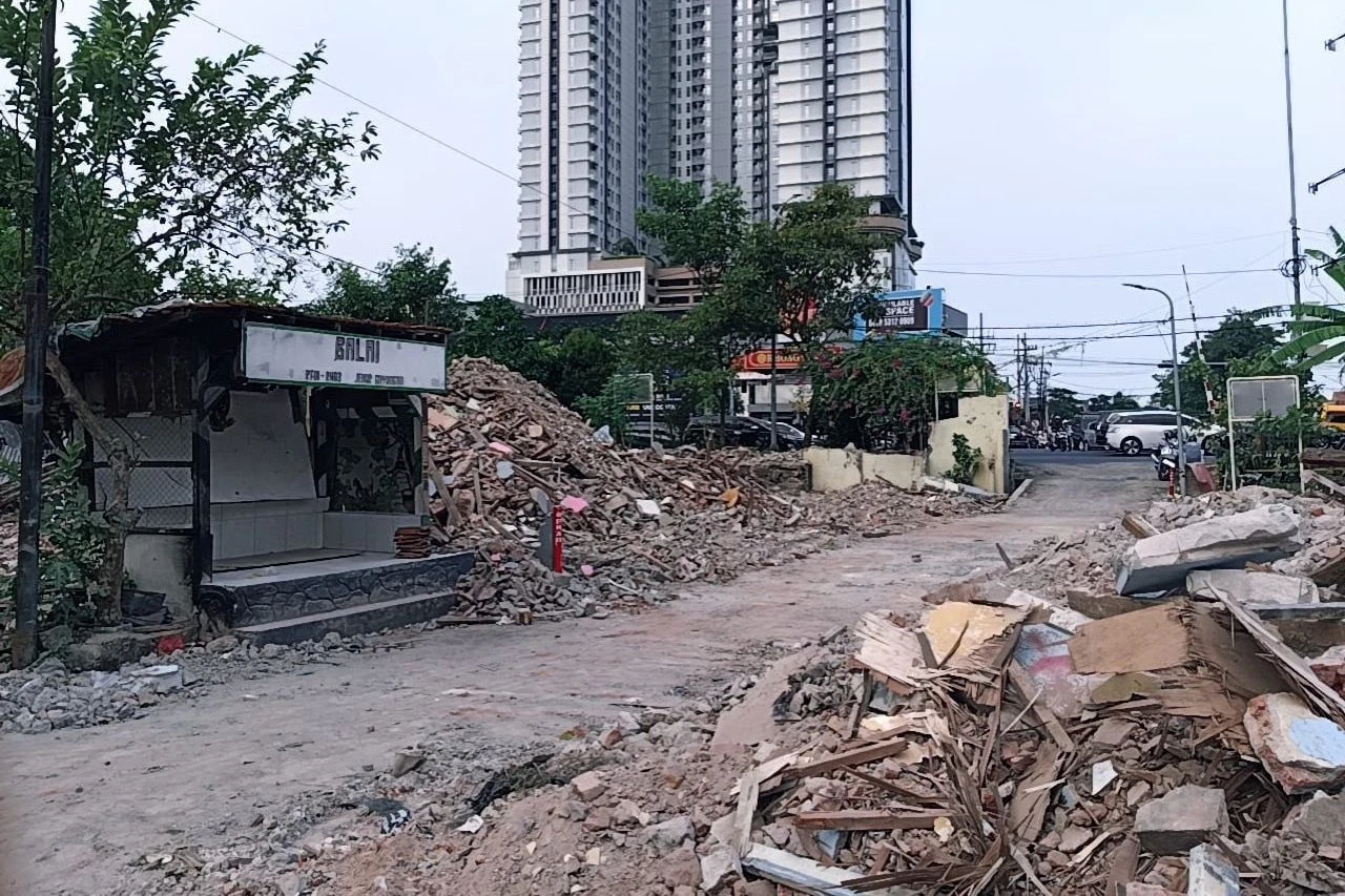 Kampung Taman Pelangi Mulai Dibongkar, Pembangunan Flyover Dimulai 2026
