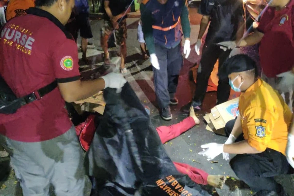 Kecelakaan Maut di Gunungsari Surabaya, Pemuda Asal Wonokromo Tewas