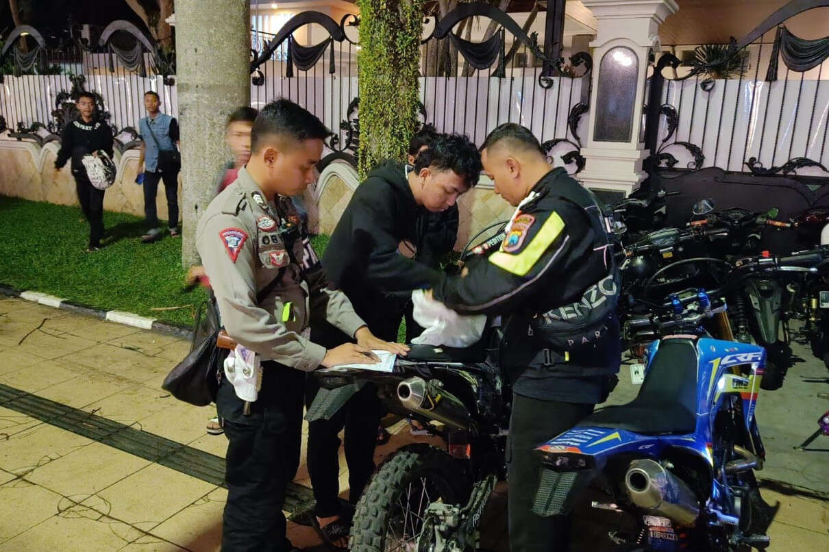 Polisi Sita Ratusan Motor yang Membuat Kebisingan di Malang