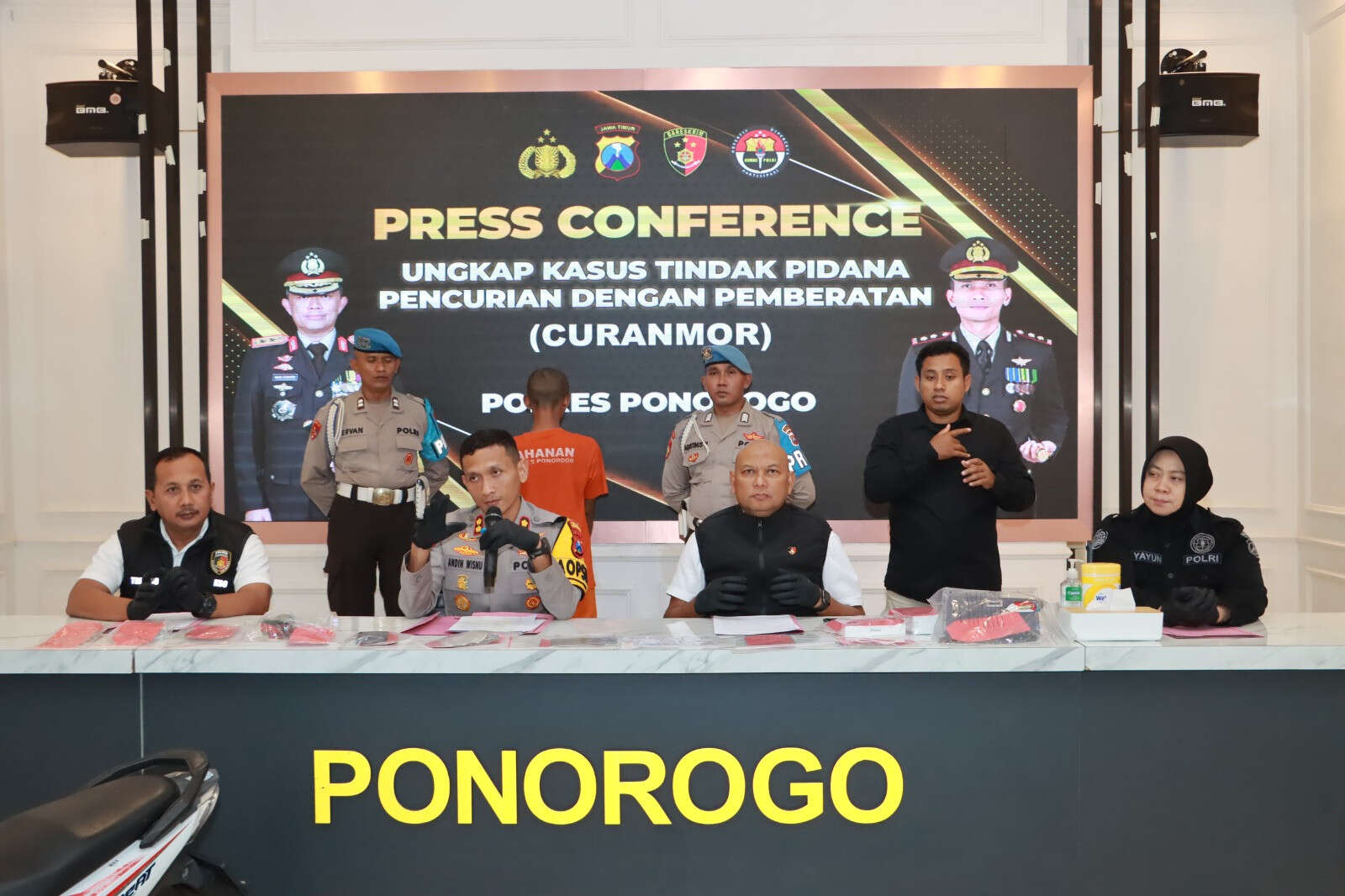 Polres Ponorogo Ungkap Kasus Curanmor, Pelaku Residivis Ditangkap