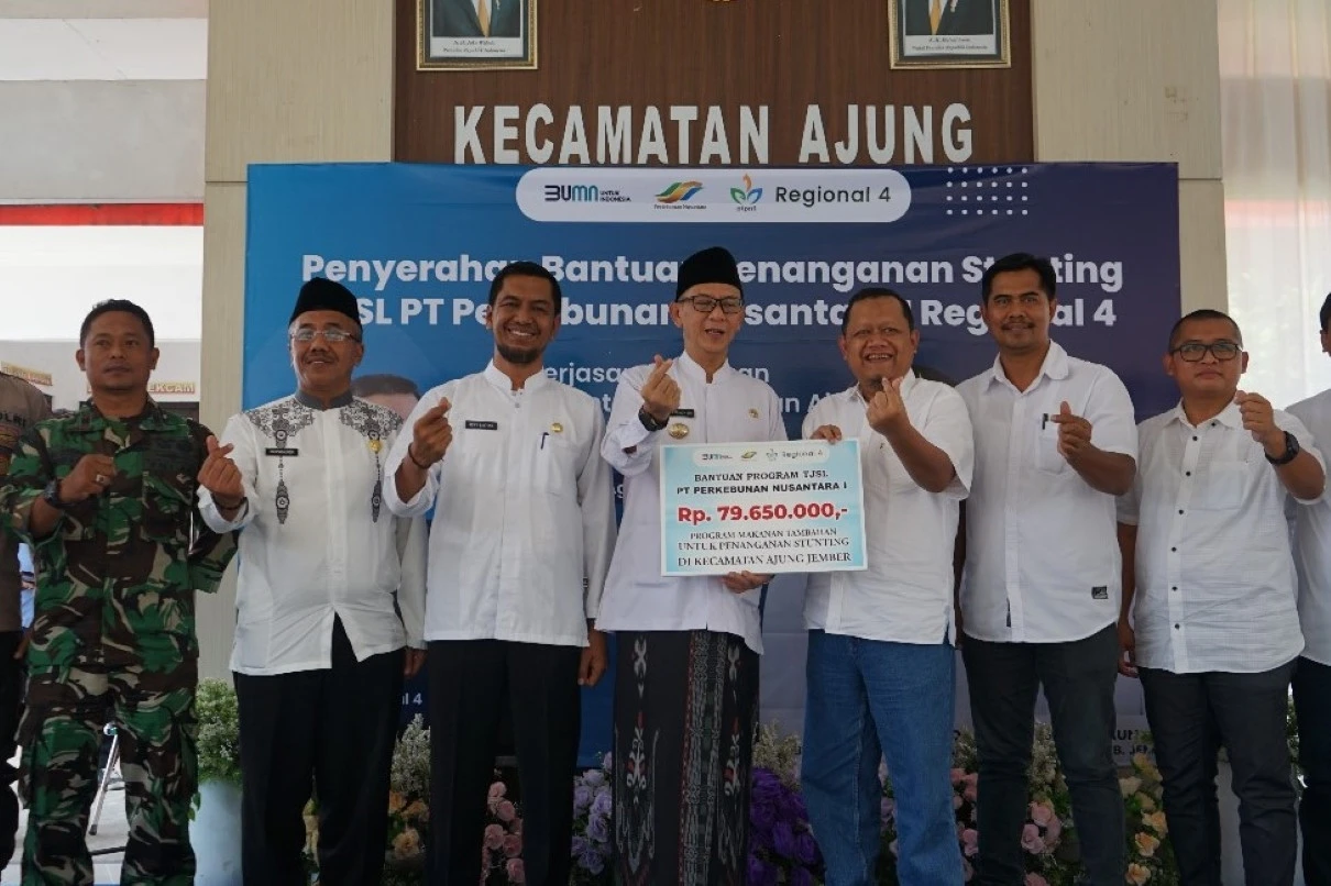 Ratusan Warga Jember Terima Bantuan Penanganan Stunting dari PTPN