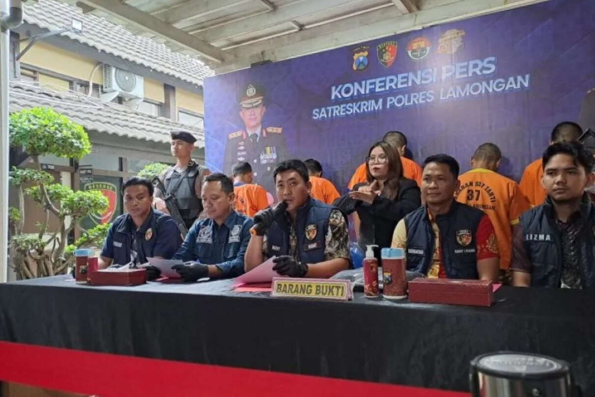 Polisi Ungkap Kasus Curanmor 18 TKP di Lamongan, Tangkap 5 Pelaku