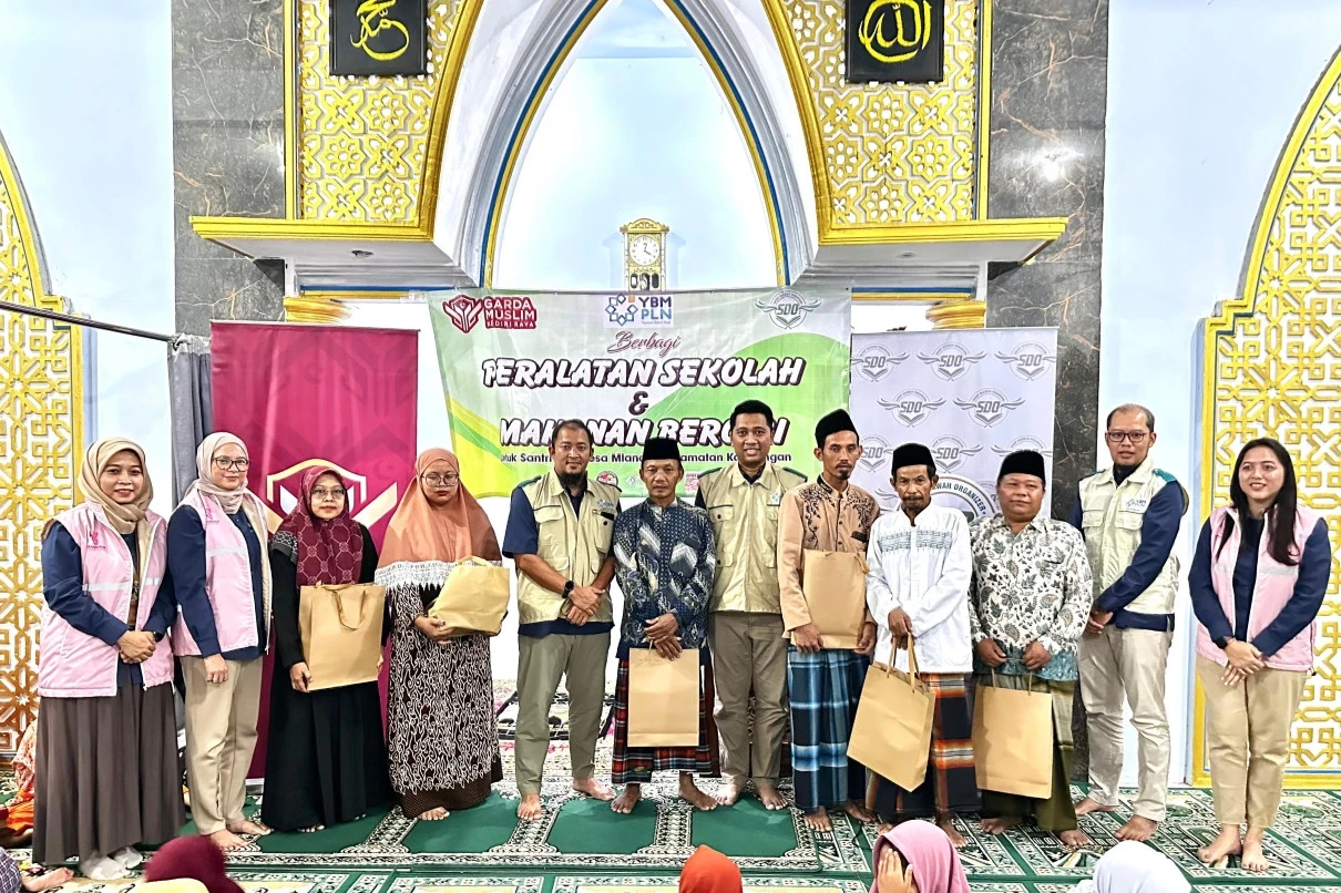 120 Anak TPQ di Kediri Terima Bantuan Pendidikan dan Gizi dari YBM PLN