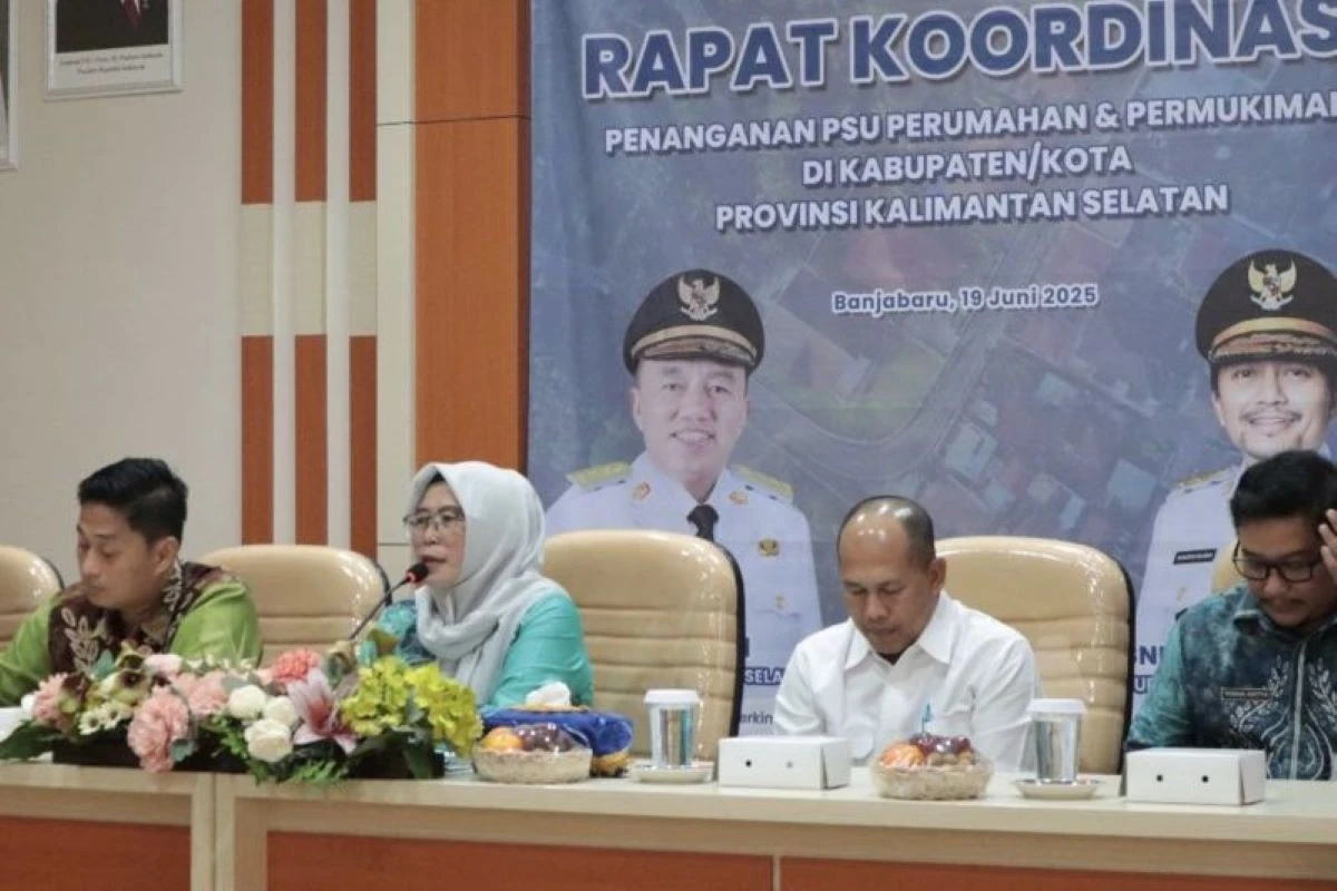 Disperkim Kalsel Percepat Penyerahan PSU dari Pengembang ke Pemda