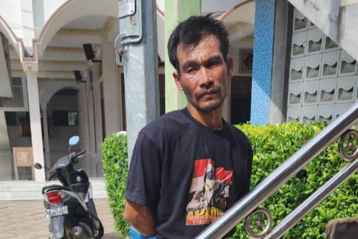 Tepergok Curi Motor Bapak Kos, Pria asal Sampang Diikat Warga, Wajah Memelas