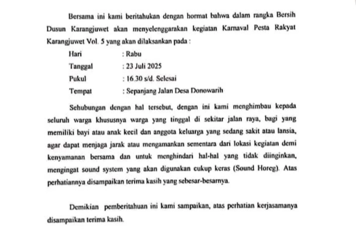 Imbas Karnaval Sound Horeg, Pemdes di Malang Malah Minta Lansia & Bayi Mengungsi