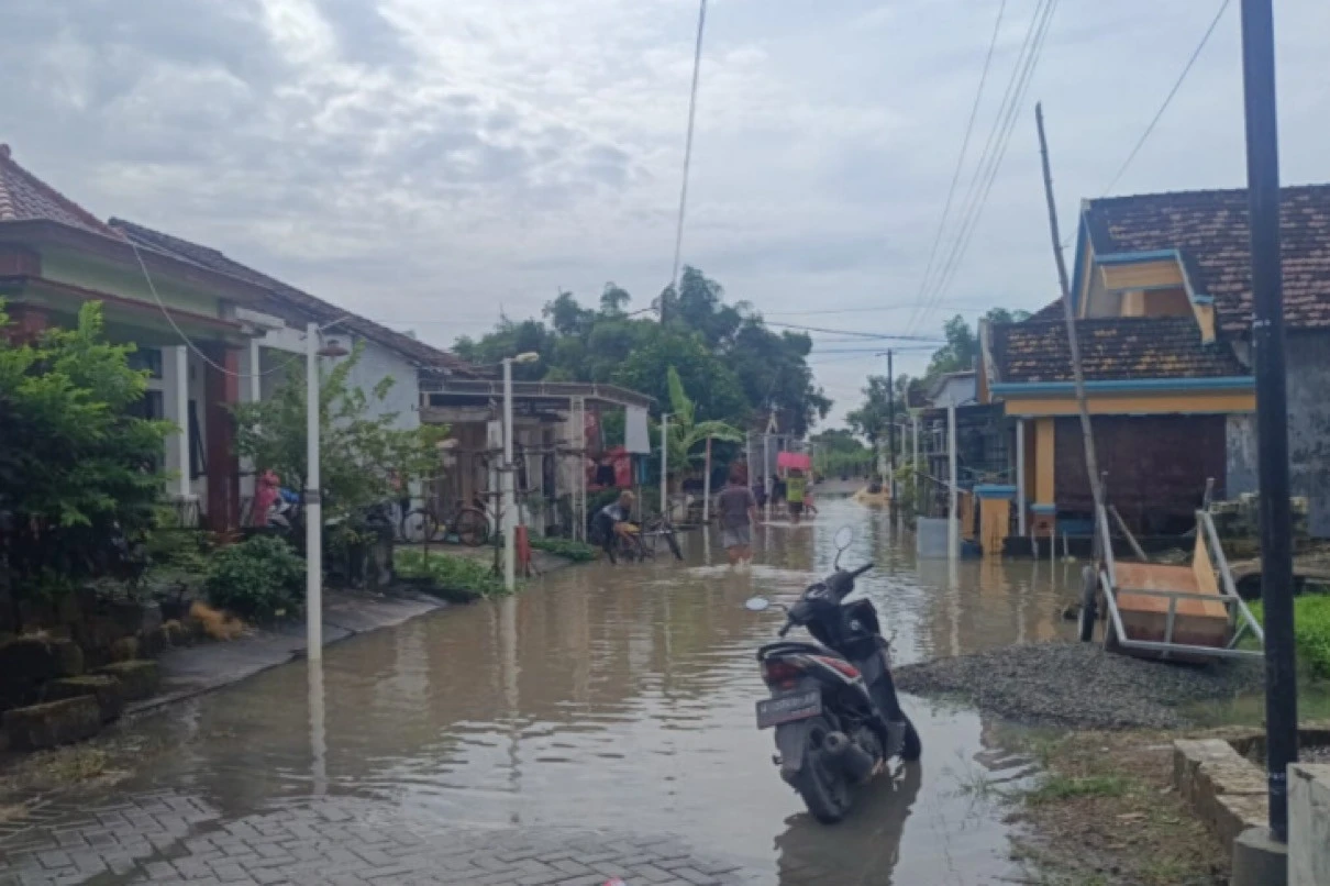 Kali Lamong Meluap, 4 Desa di Gresik Terendam Banjir, 153 Rumah Terdampak