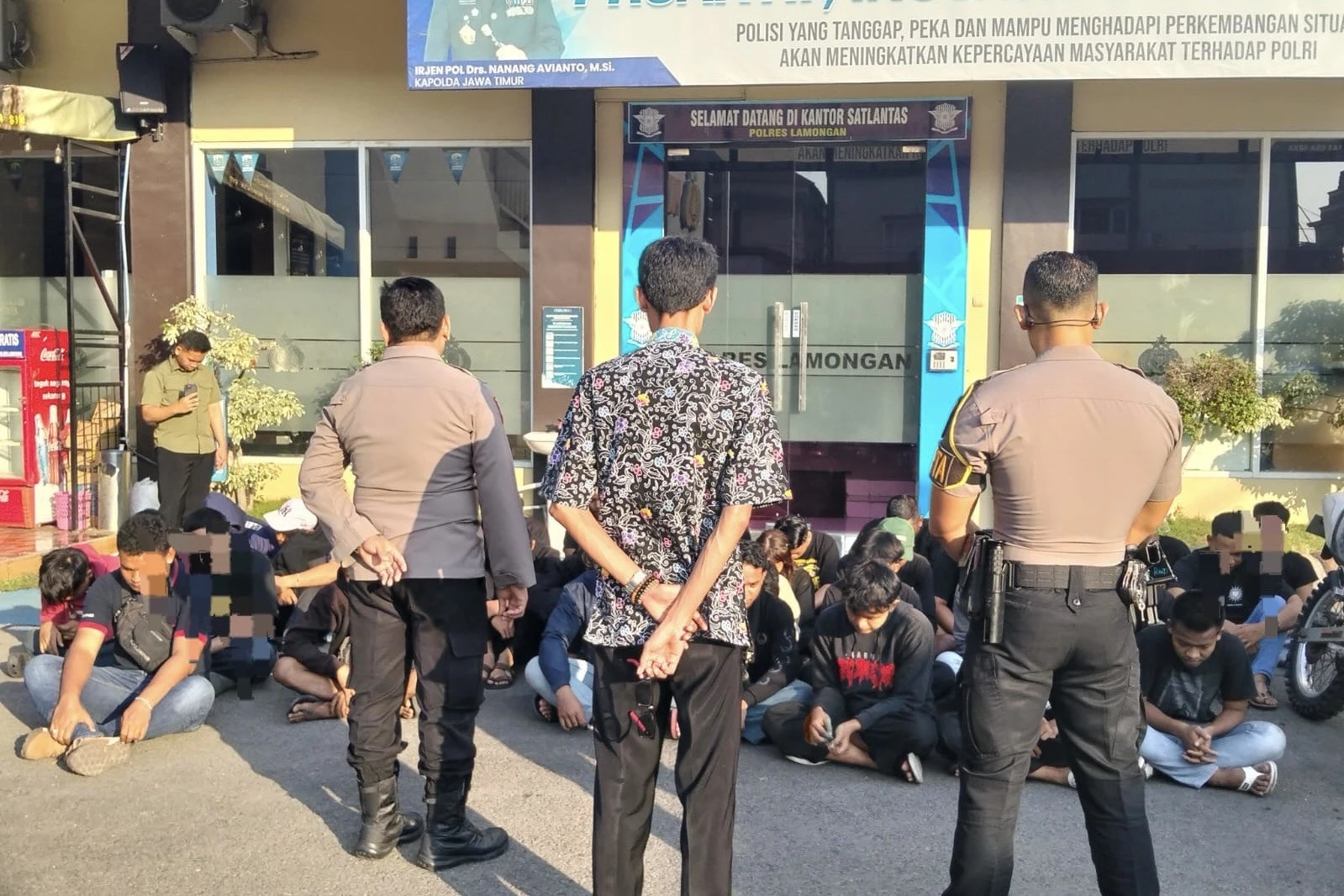 74 Orang Ditangkap Saat Pengesahan PSHT di Lamongan, 66 Motor Ditilang