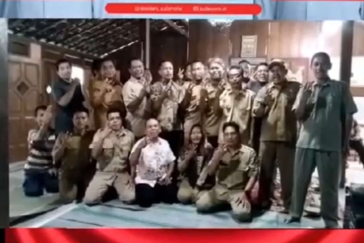 Viral di Medsos, Kades-Kades di Ngawi Deklarasikan Dukungan kepada Prabowo-Gibran