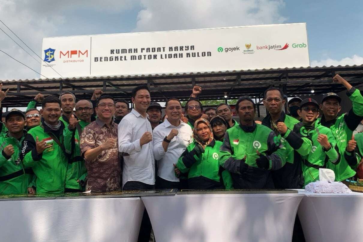 Tingkatkan Ekonomi Masyarakat, Pemkot Surabaya & Gojek Luncurkan RPK Bengkel Pitstop