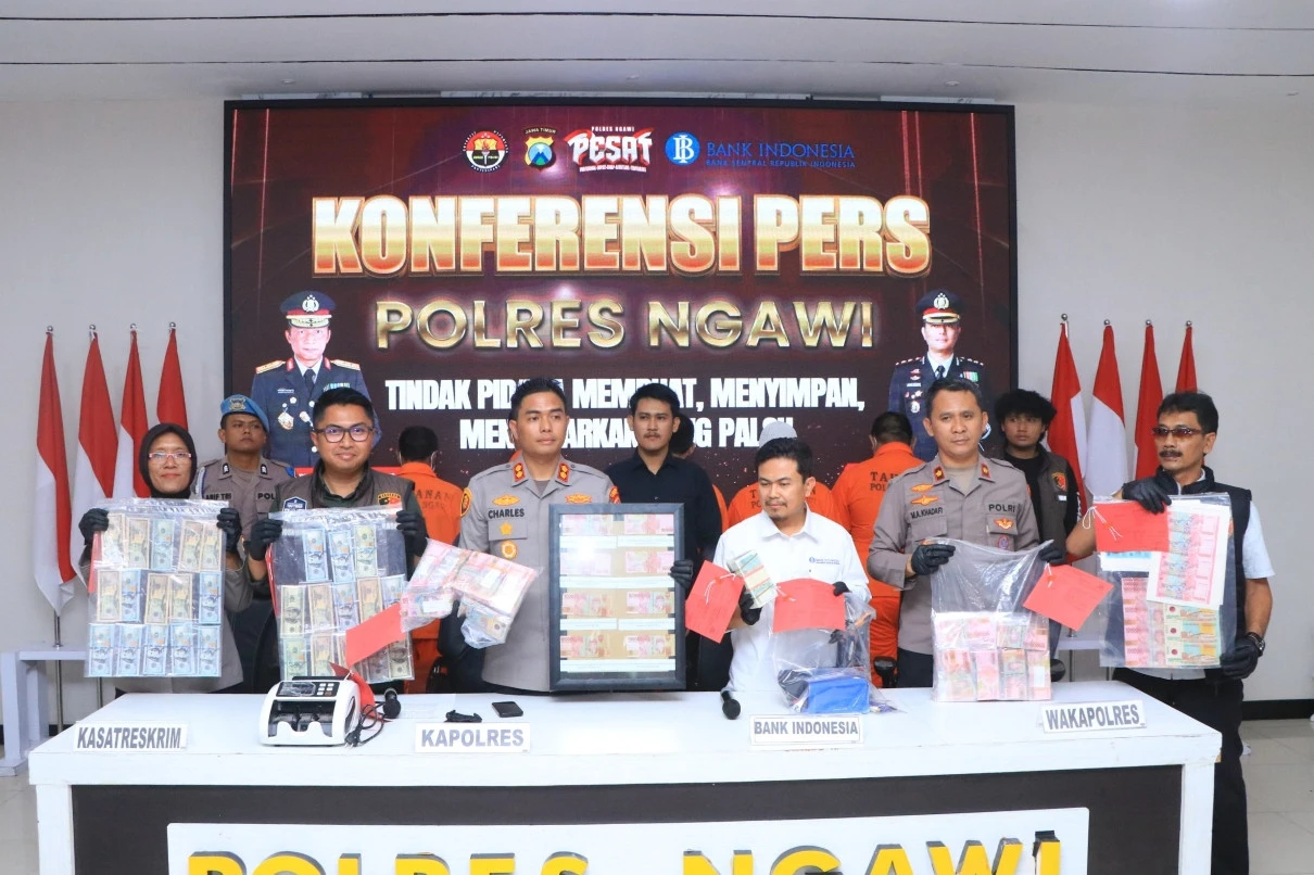 Dua Kades di Ngawi Terlibat Sindikat Uang Palsu Lintas Provinsi