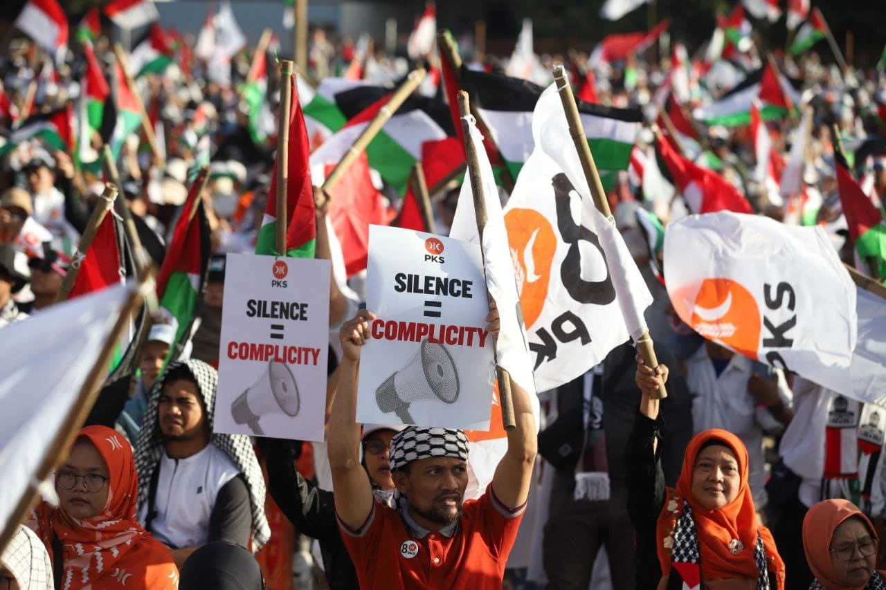 Ribuan Kader PKS Banten Suarakan Kemerdekaan Palestina
