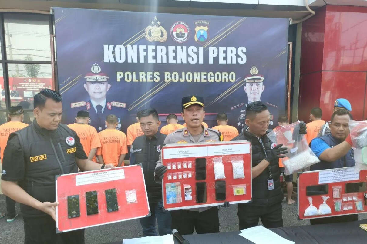 Polres Bojonegoro Ringkus 13 Pengedar Narkoba Selama 2 Bulan