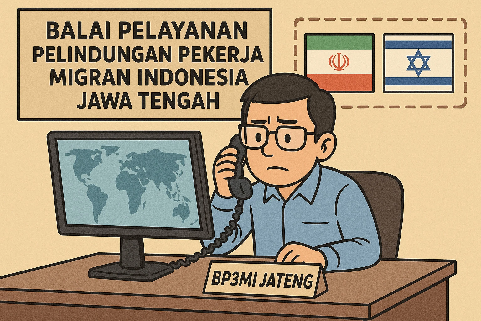 BP3MI Jateng Pantau Pemulangan PMI dari Iran dan Israel