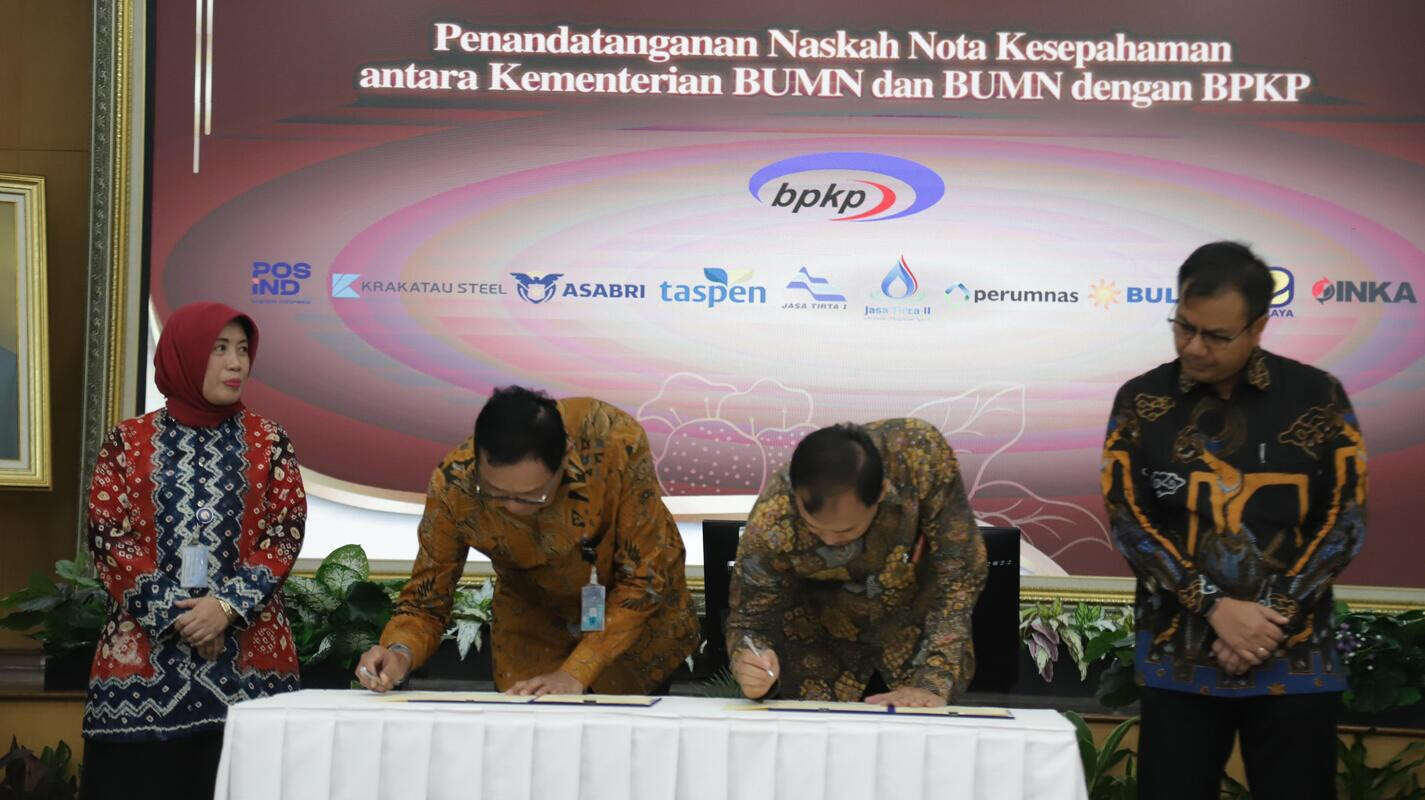 Jasa Tirta II Teken MoU dengan BPKP, Perkuat Akuntabilitas dan Tata Kelola Korporasi