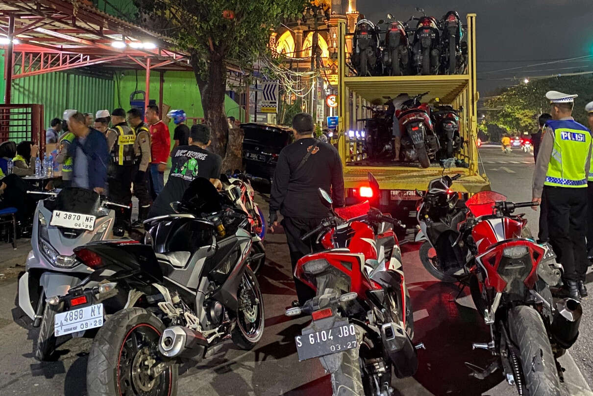 Marak Aksi Balap Liar di Surabaya, Polisi Sita 47 Motor