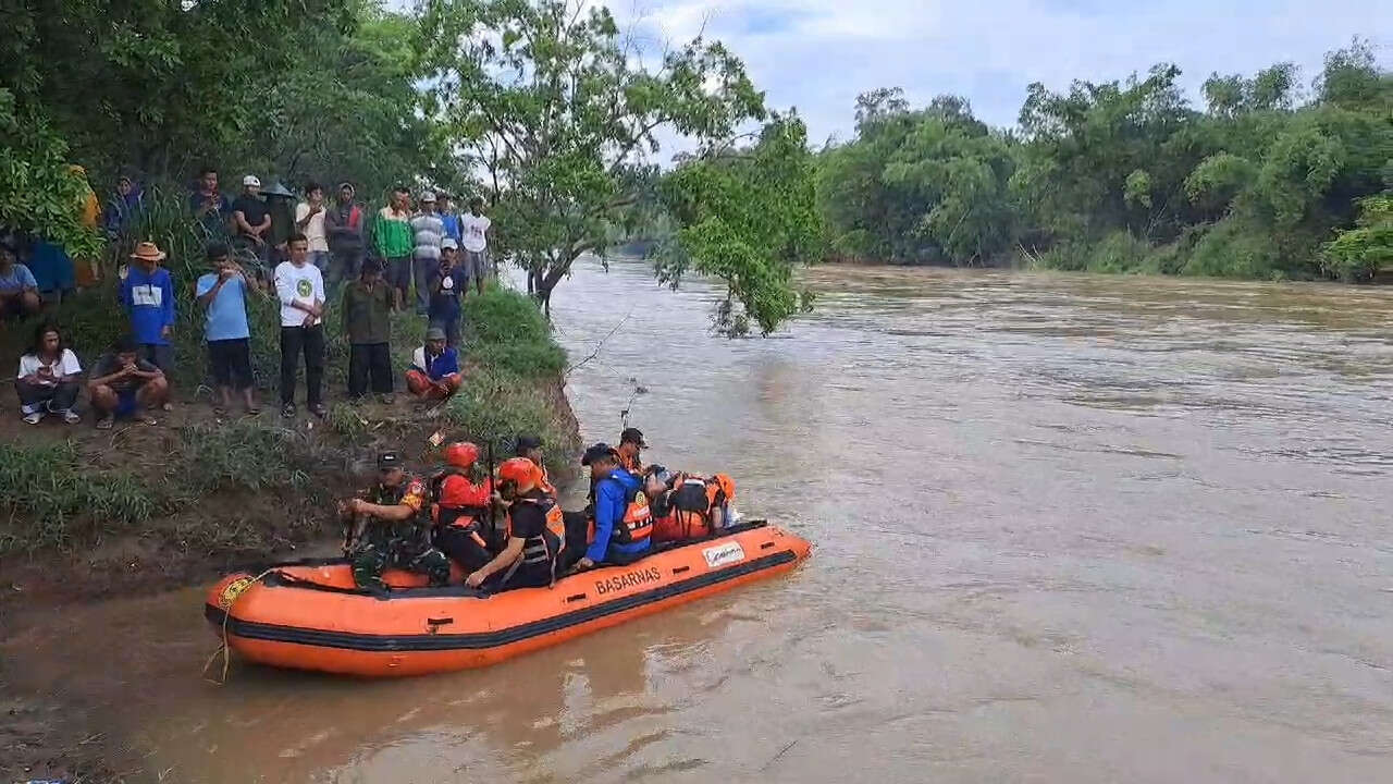 Bocah 7 Tahun di Serang Hanyut Terseret Arus Sungai Ciujung