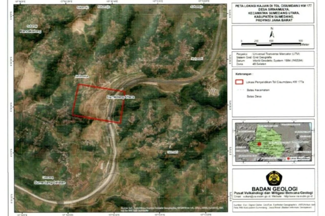 Pergerakan Tanah di Tol Cisumdawu Km 177 Kian Mengkhawatirkan, Begini Penjelasan Badan Geologi