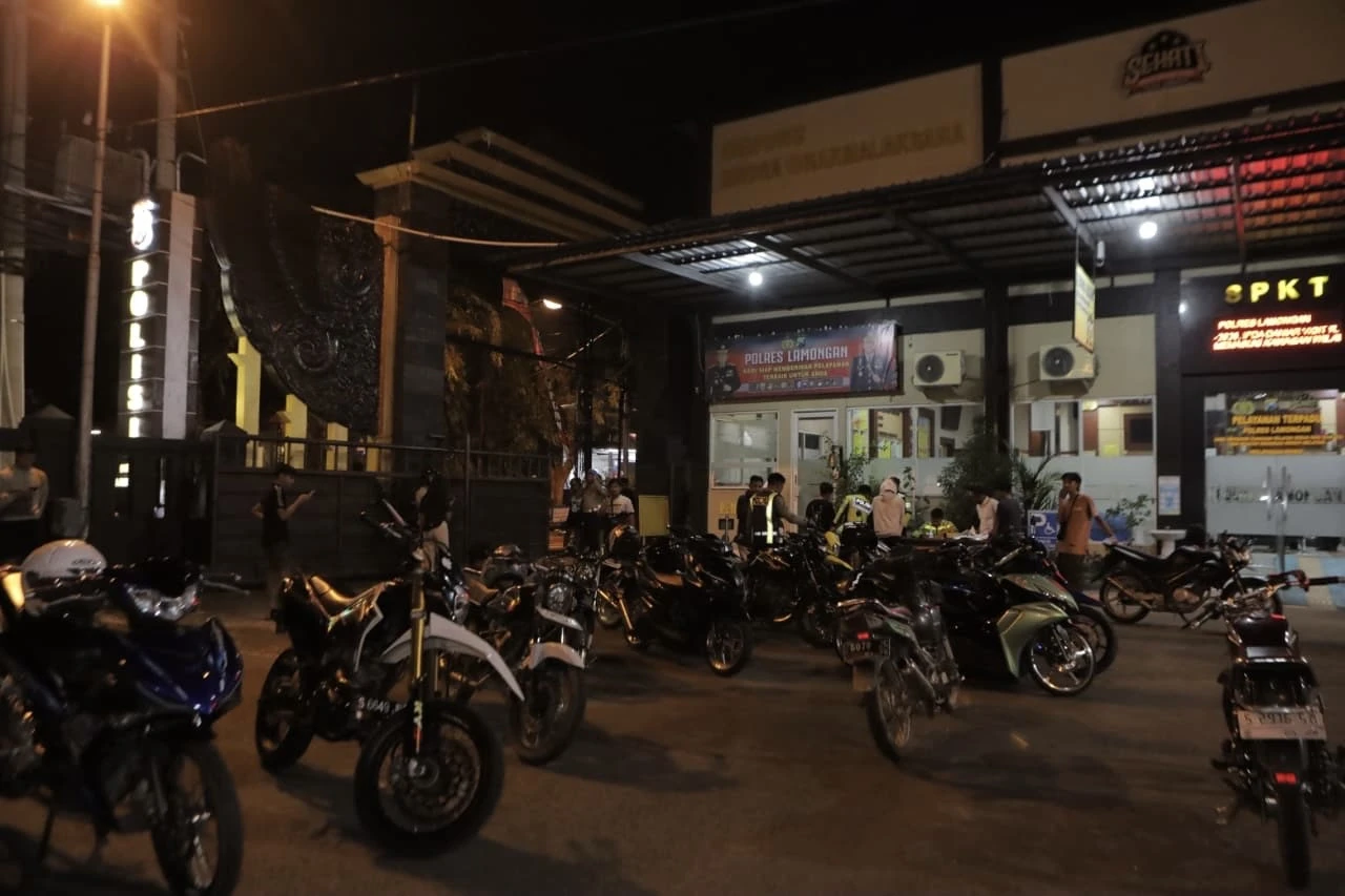 Razia Besar di Lamongan, 64 Motor Ditilang akibat Knalpot Brong