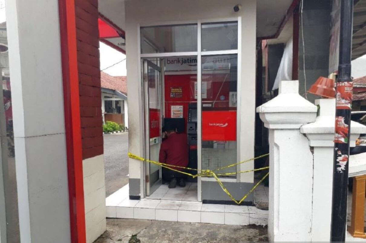 Mesin ATM di Kota Kediri Dibobol, CCTV Dirusak Pelaku