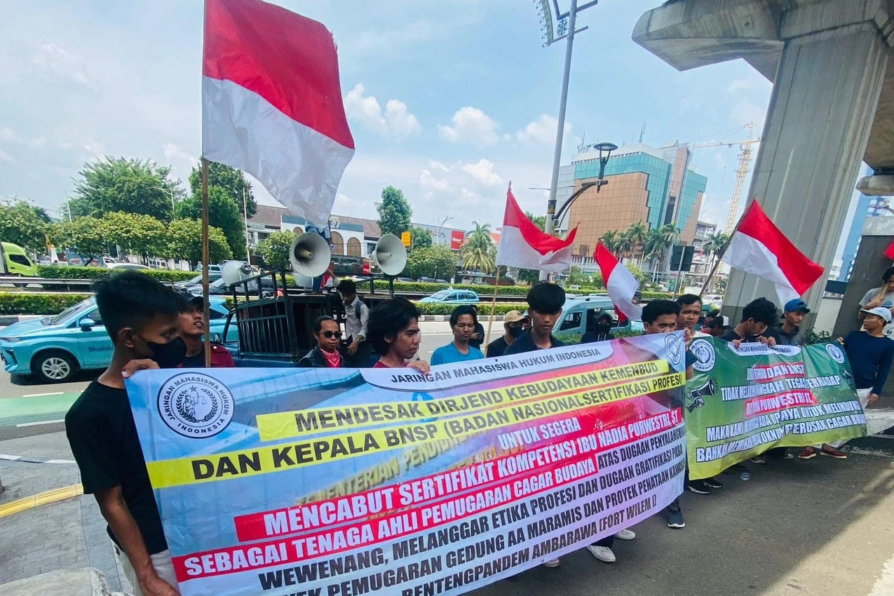 Aksi Lanjutan JMHI, BNSP dan Kemenbud RI Jadi Sasaran