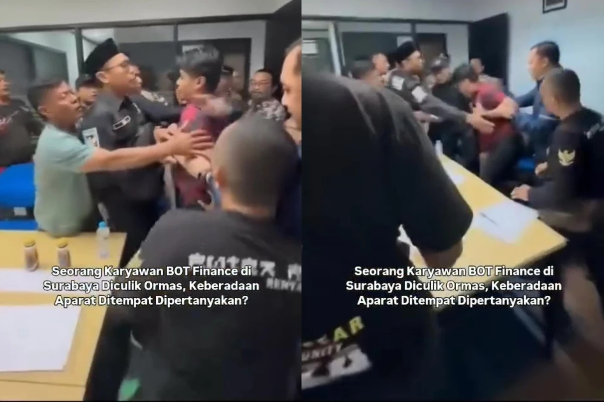 Tak Terima Motornya Ditarik, Anggota Ormas di Surabaya Sekap Karyawan Finance