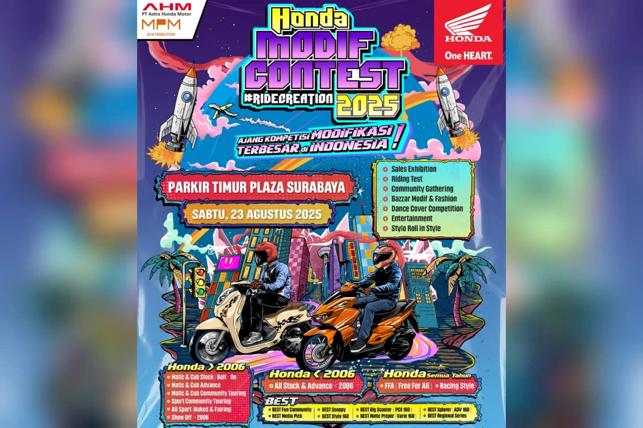 Kreativitas Modifikator Ramaikan Honda Modif Contest 2025 Surabaya, Jangan Lewatkan!