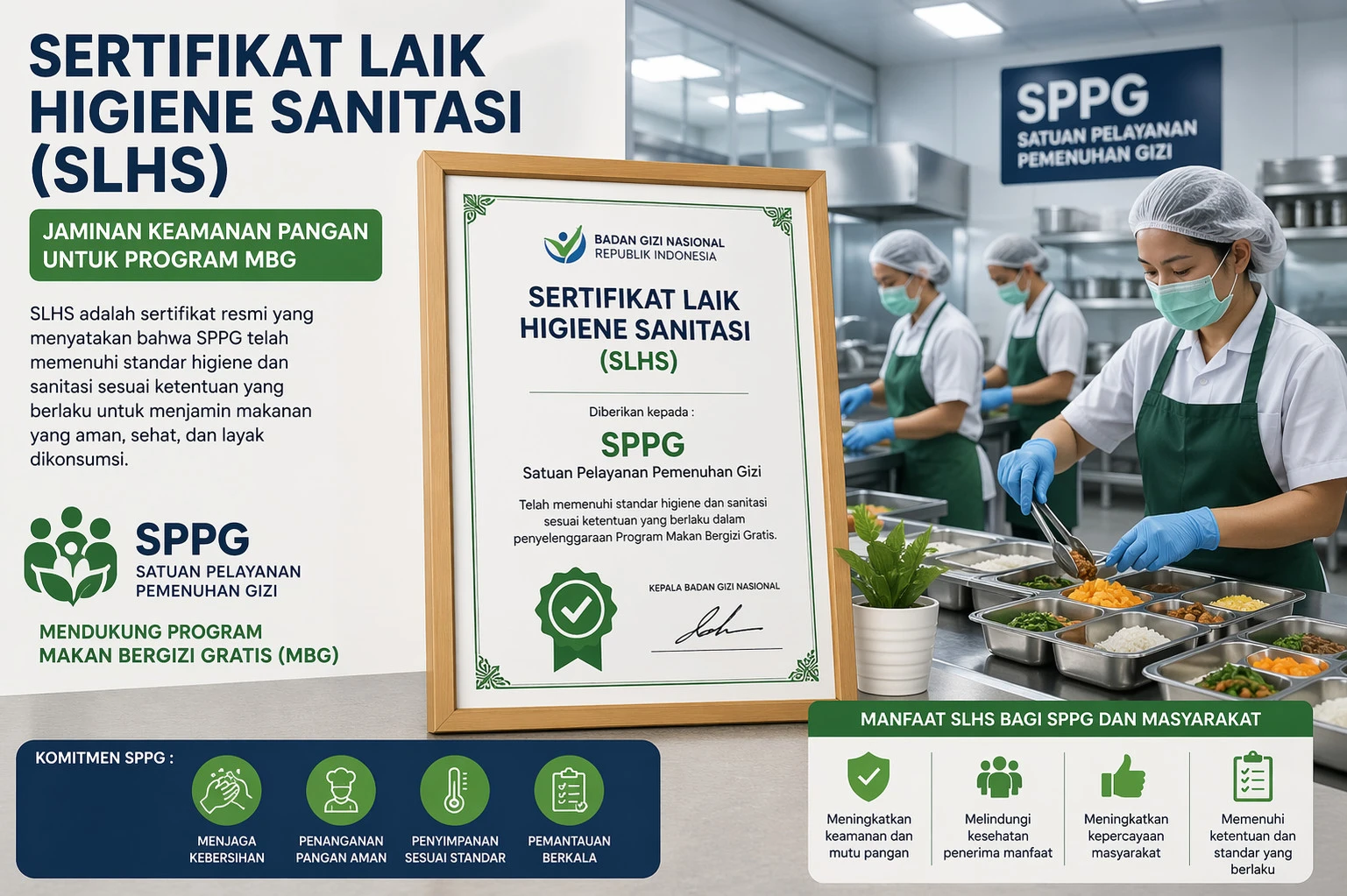 Dinkes Depok Sebut Baru 40 Persen SPPG yang Mengantongi SLHS