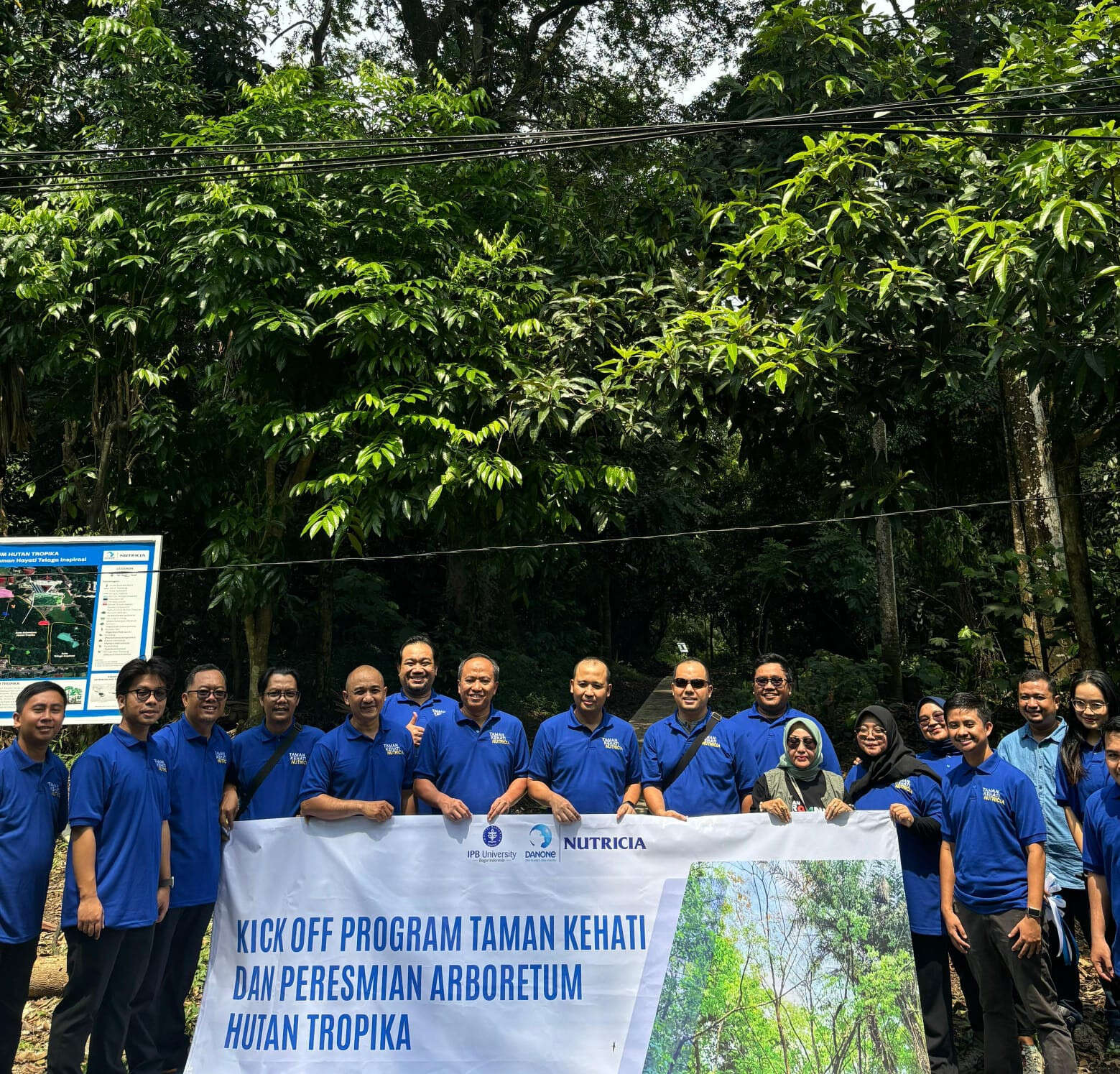 Danone Indonesia Kembangkan Program Taman Keanekaragaman Hayati Telaga Inspirasi di IPB