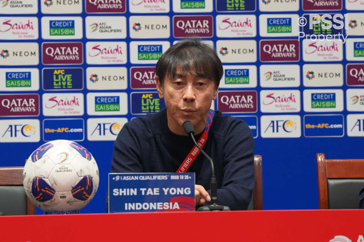 Shin Tae-yong Ungkap Penyebab Kekalahan Indonesia dari Cina