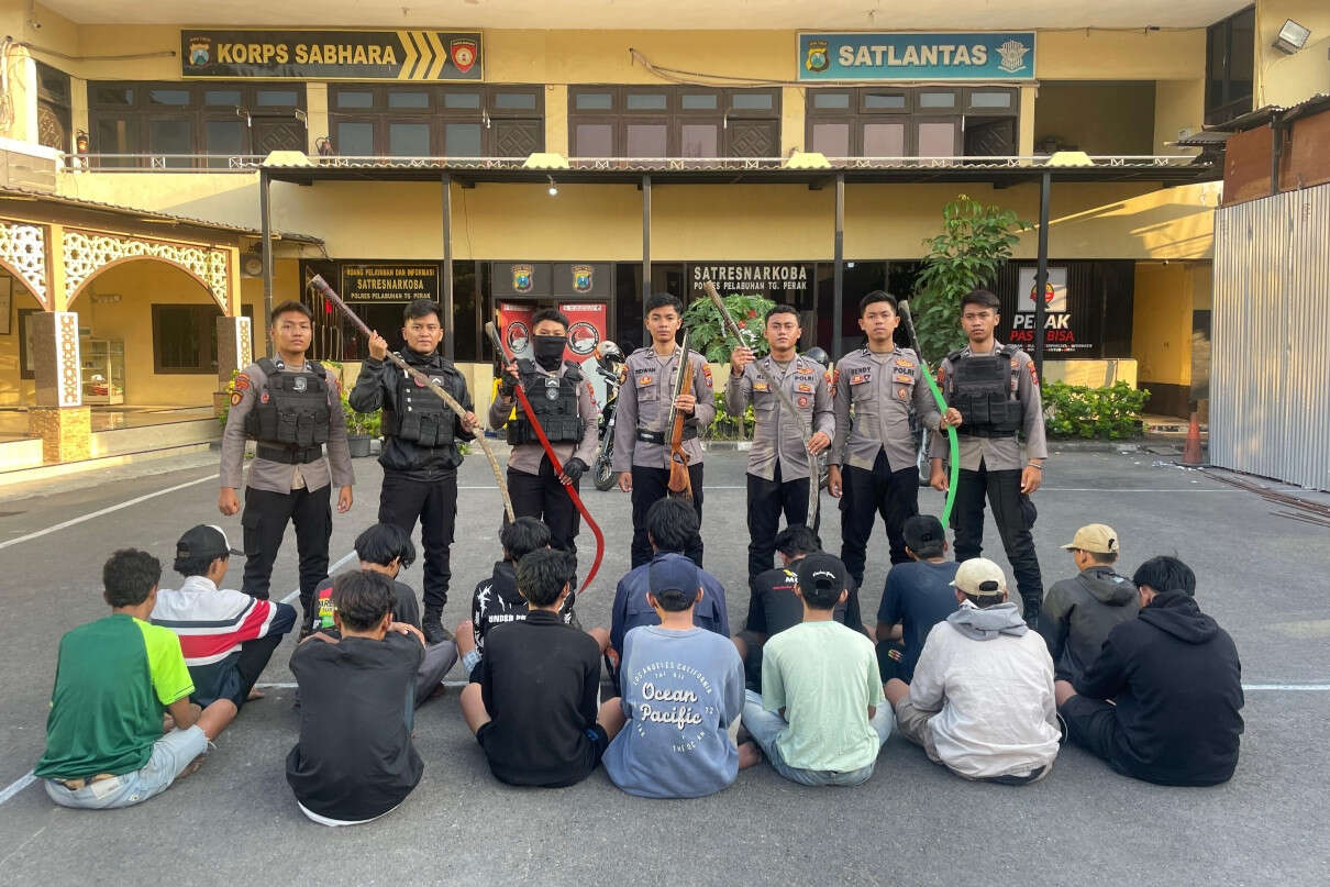 Polisi Gagalkan Tawuran di Sidotopo Surabaya, 14 Anggota Gangster Diringkus