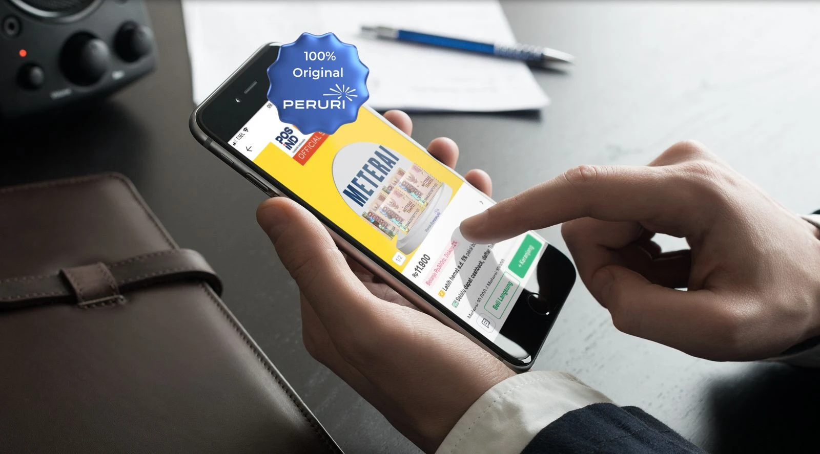 Posdigi Hadirkan Meterai Tempel Asli dari Peruri di Marketplace