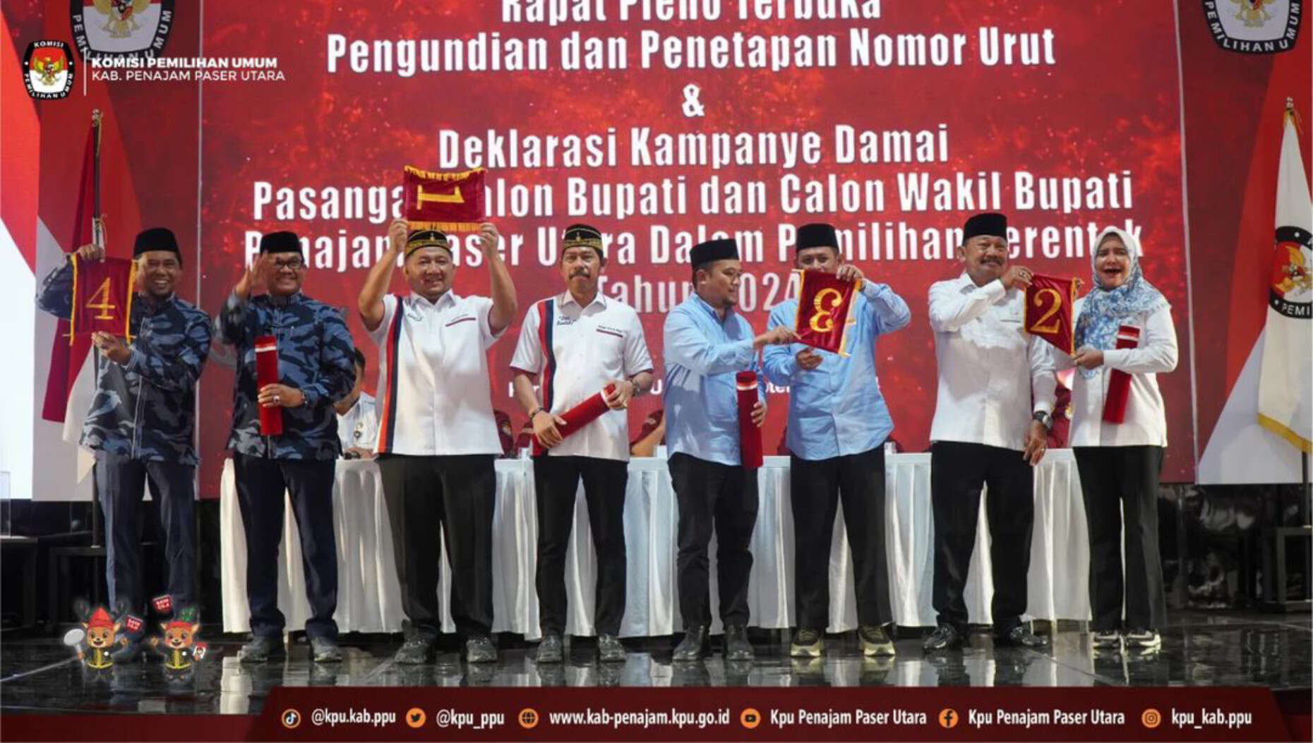 KPU Tetapkan Mudyat Noor-Abdul Waris Muin Menang di Pilkada Penajam Paser Utara 2024