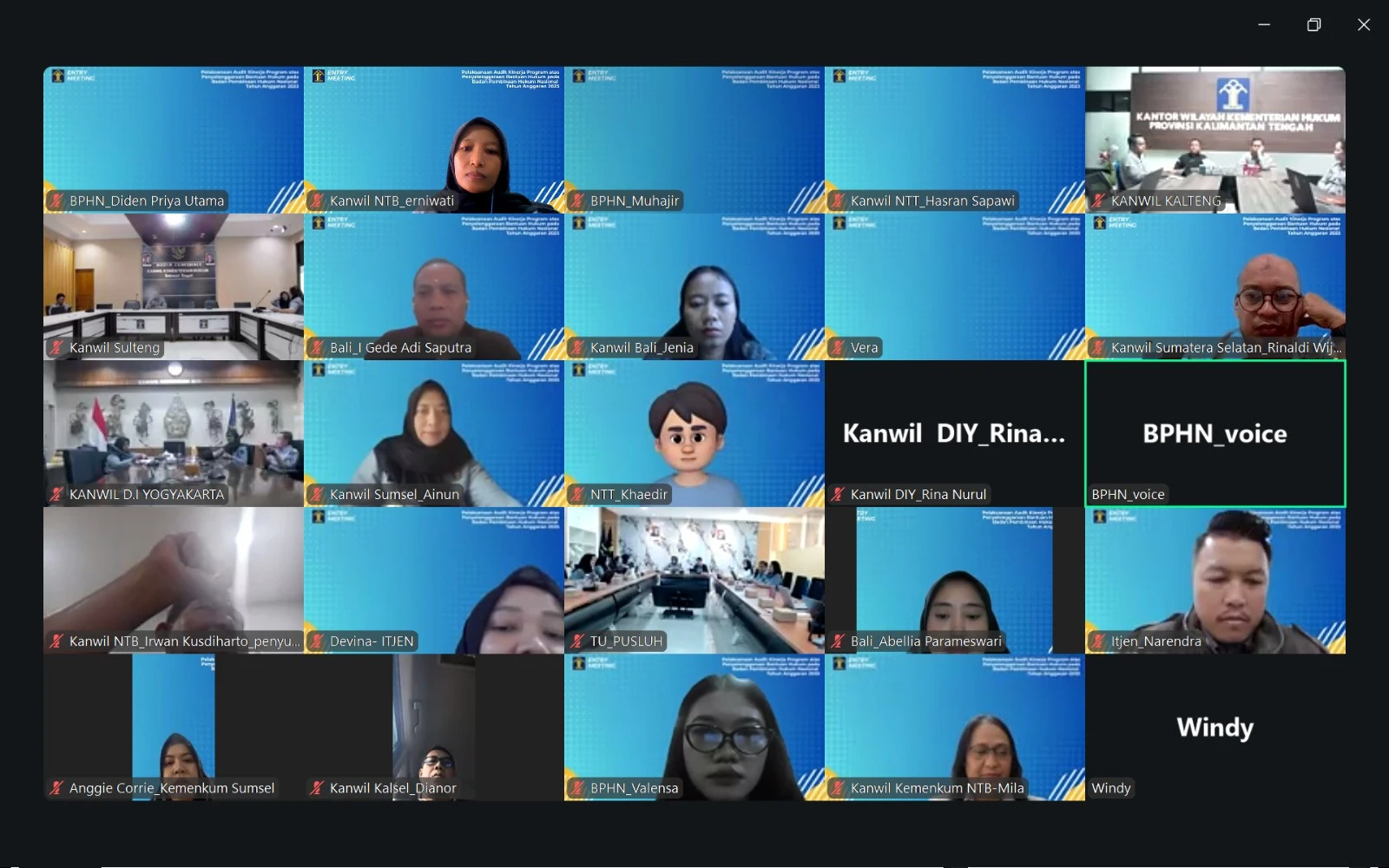 Kemenkum NTB Ikut Entry Meeting Audit Kinerja Bantuan, Perkuat Kualitas Layanan