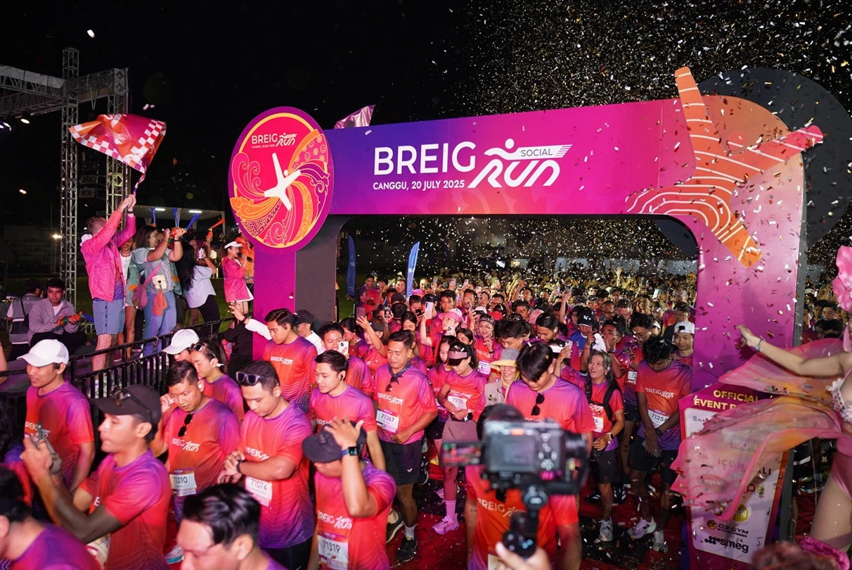 800 Peserta Meriahkan BREIG Social Run Perdana di Canggu Bali, Meriah