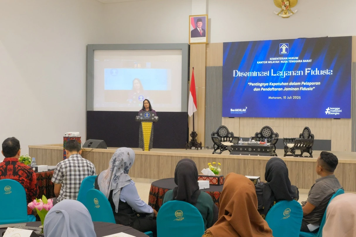 Kemenkum NTB Diseminasi Layanan Fidusia, Perlindungan Hukum Bagi Kreditur & Debitur