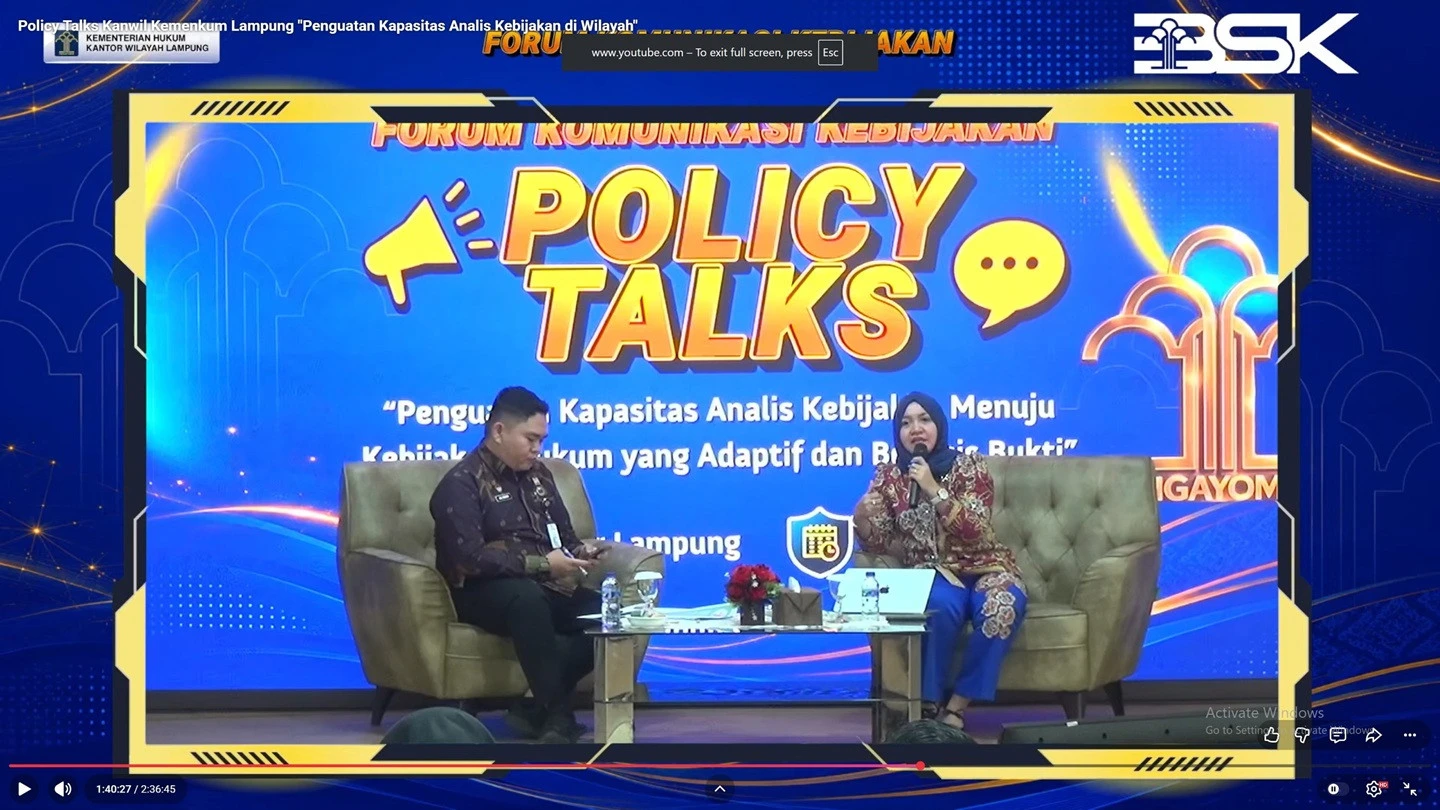 Kemenkum NTB Ikut Policy Talks, Dongkrak Kompetensi Analis Kebijakan