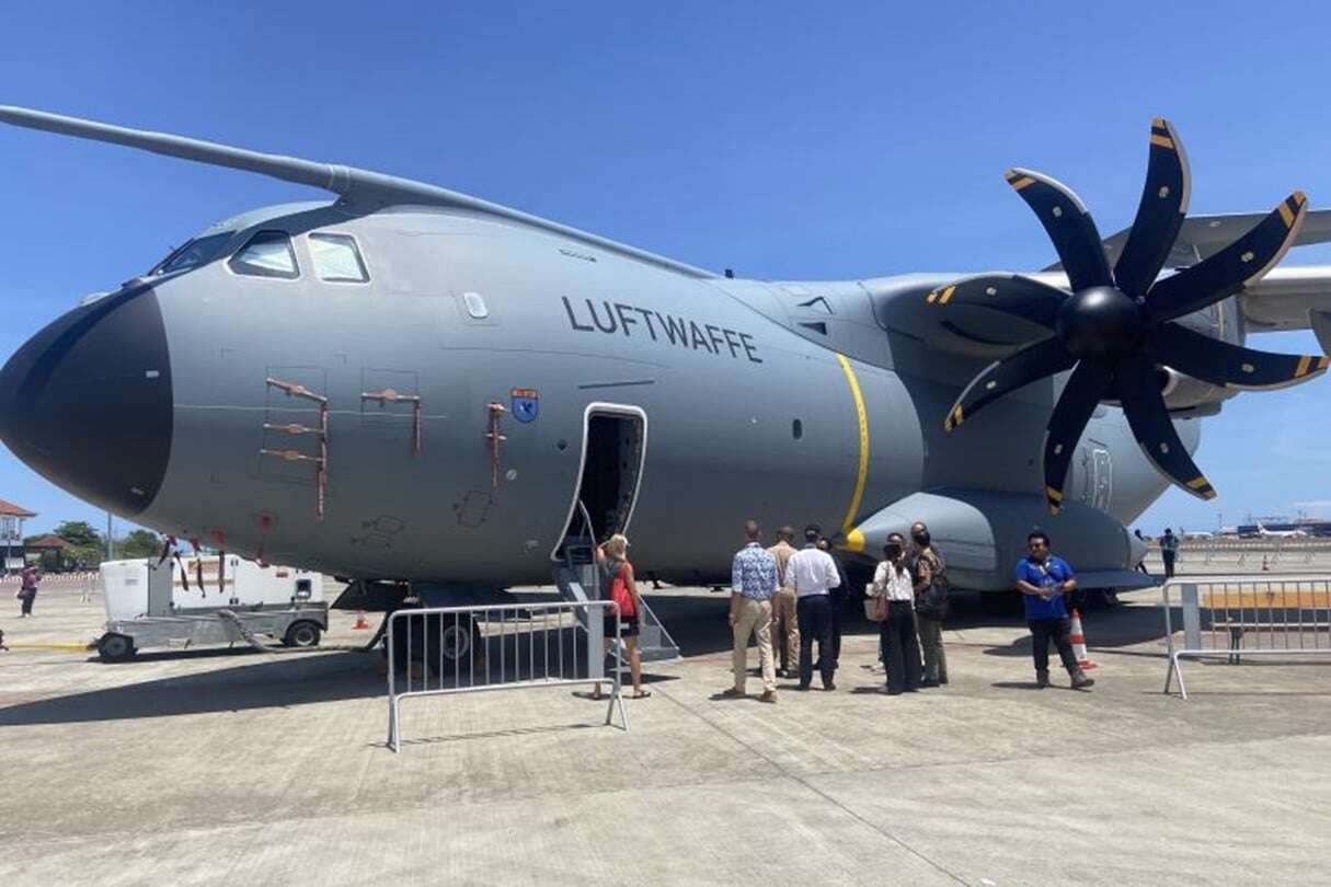 Ini Penampakan Pesawat Militer Jumbo A400M Pesanan TNI AU di BIAS 2024, Wow