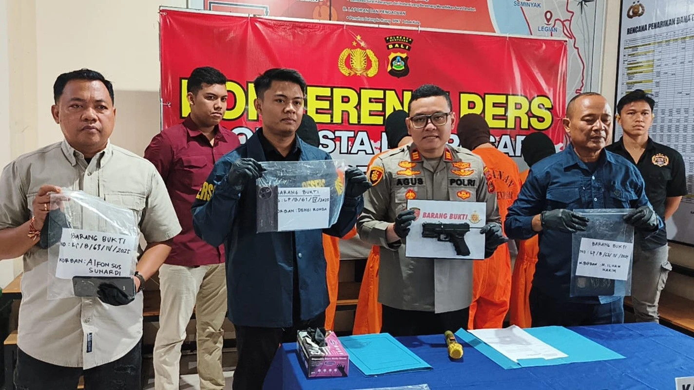 Polsek Kuta Ciduk Pelaku Begal, Mayoritas ABG, Todong Mahasiswa dengan Airsoft Gun
